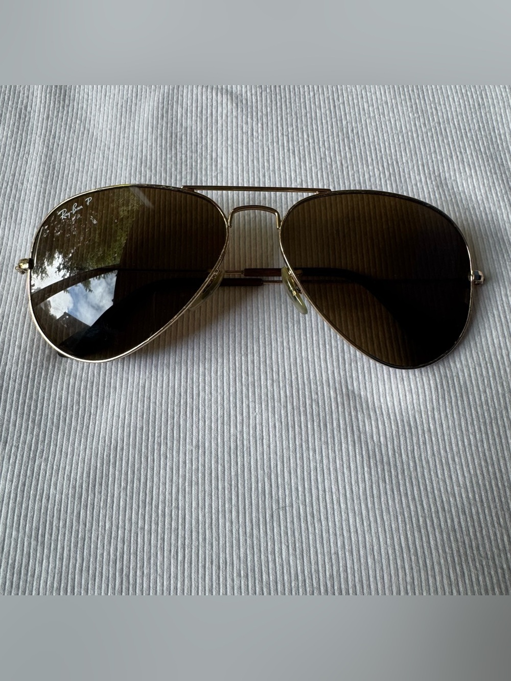 Ray-Ban Aviator Sunglasses 3025 Large Metal - Gold Frame with Brown Lenses
